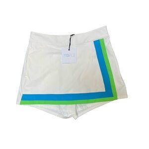 Beach Riot White Tennis Skort Skirt Shorts Large NWT Athletic Golf Preppy